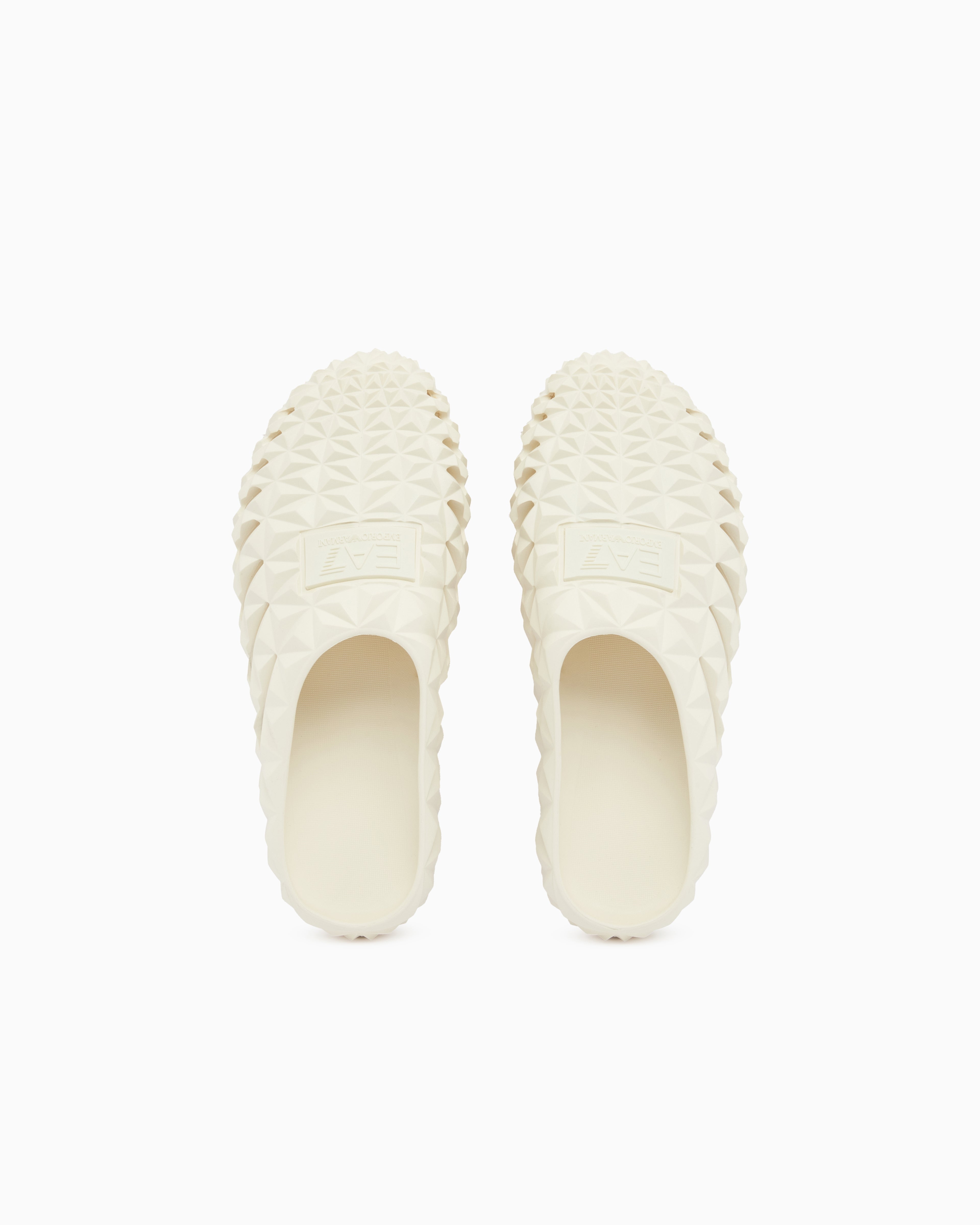 Ea7 Beachwear Slippers In Ethyl Vinyl Acetate Beige