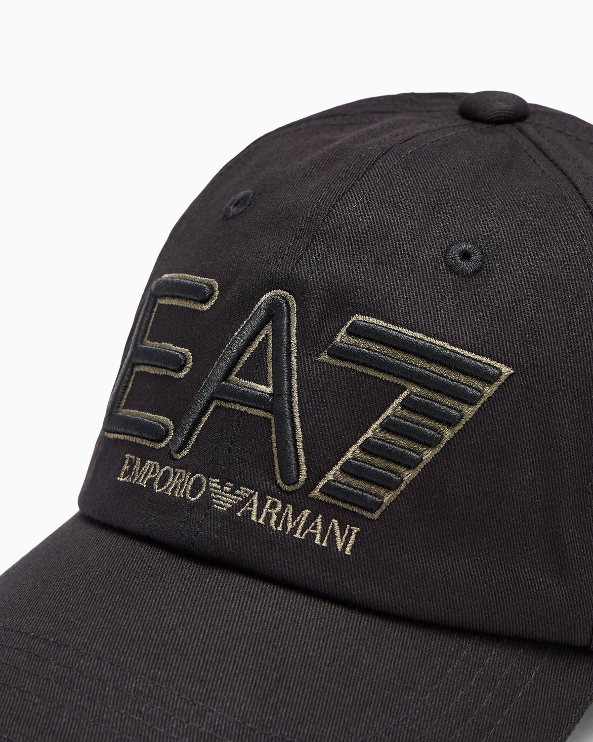 EA7 Baseball hat Logo Series in embroidered cotton twill
