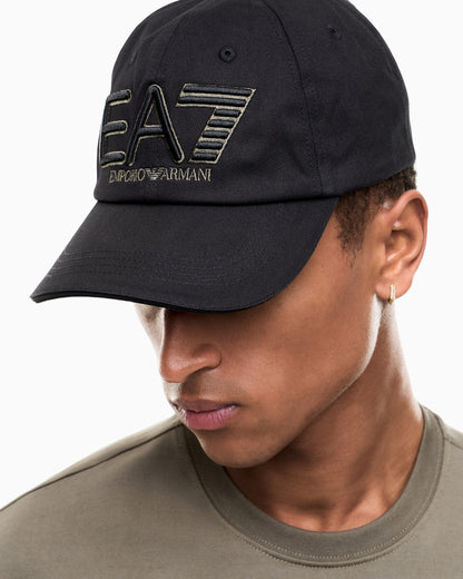 EA7 Baseball hat Logo Series in embroidered cotton twill