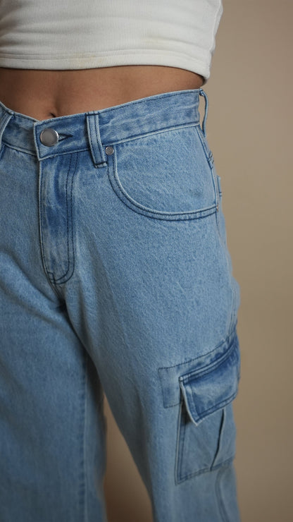 ICED DENIM WOMEN'S CARGO