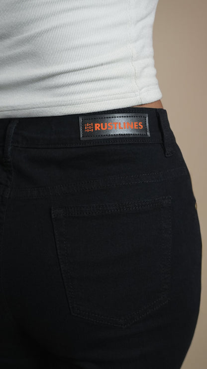 BOOTLEG DENIM BLACK WOMEN'S JEANS