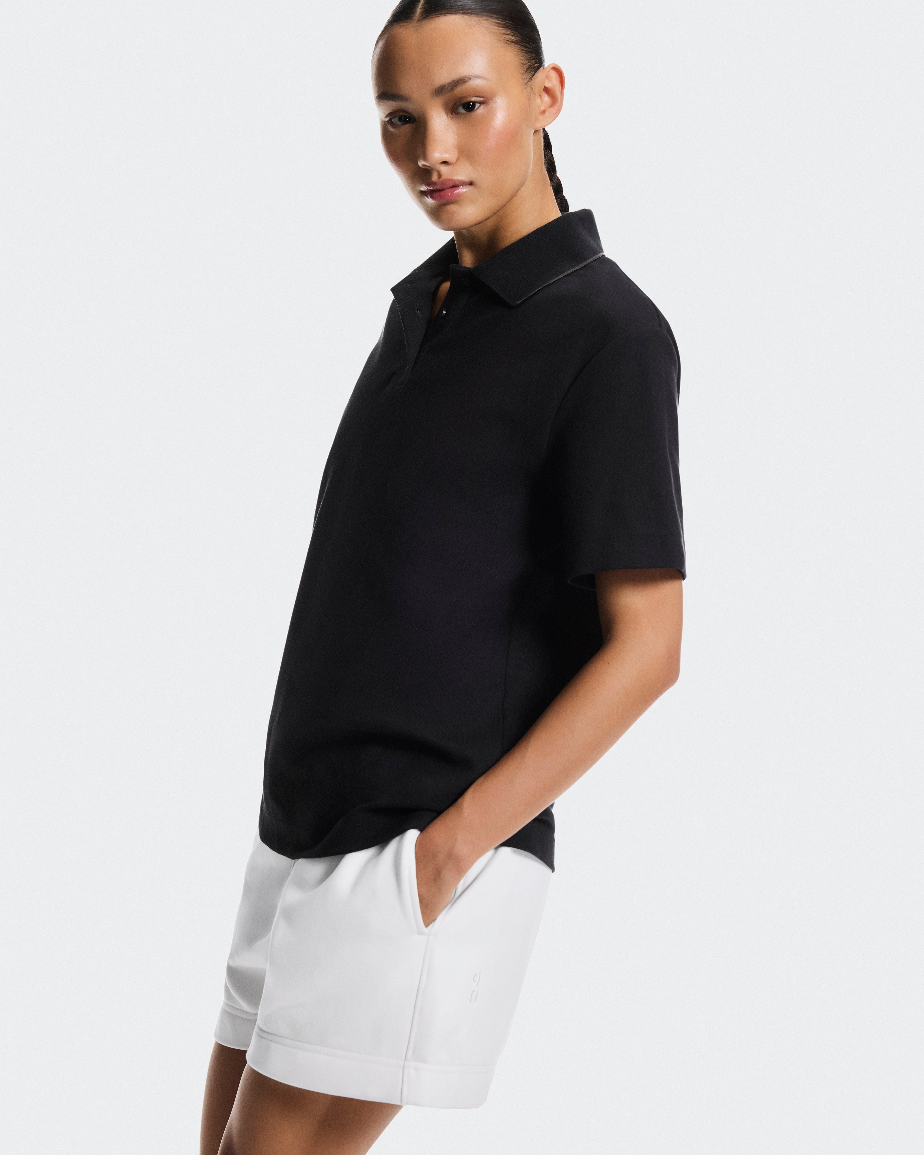 On Courtside Polo Black | Eclipse (Women'S)