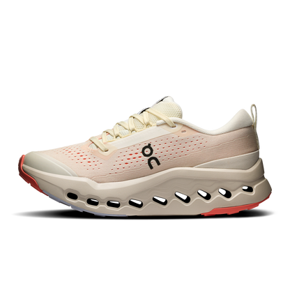 on running cloudsurfer trail 2 ivory salmon running (women's)