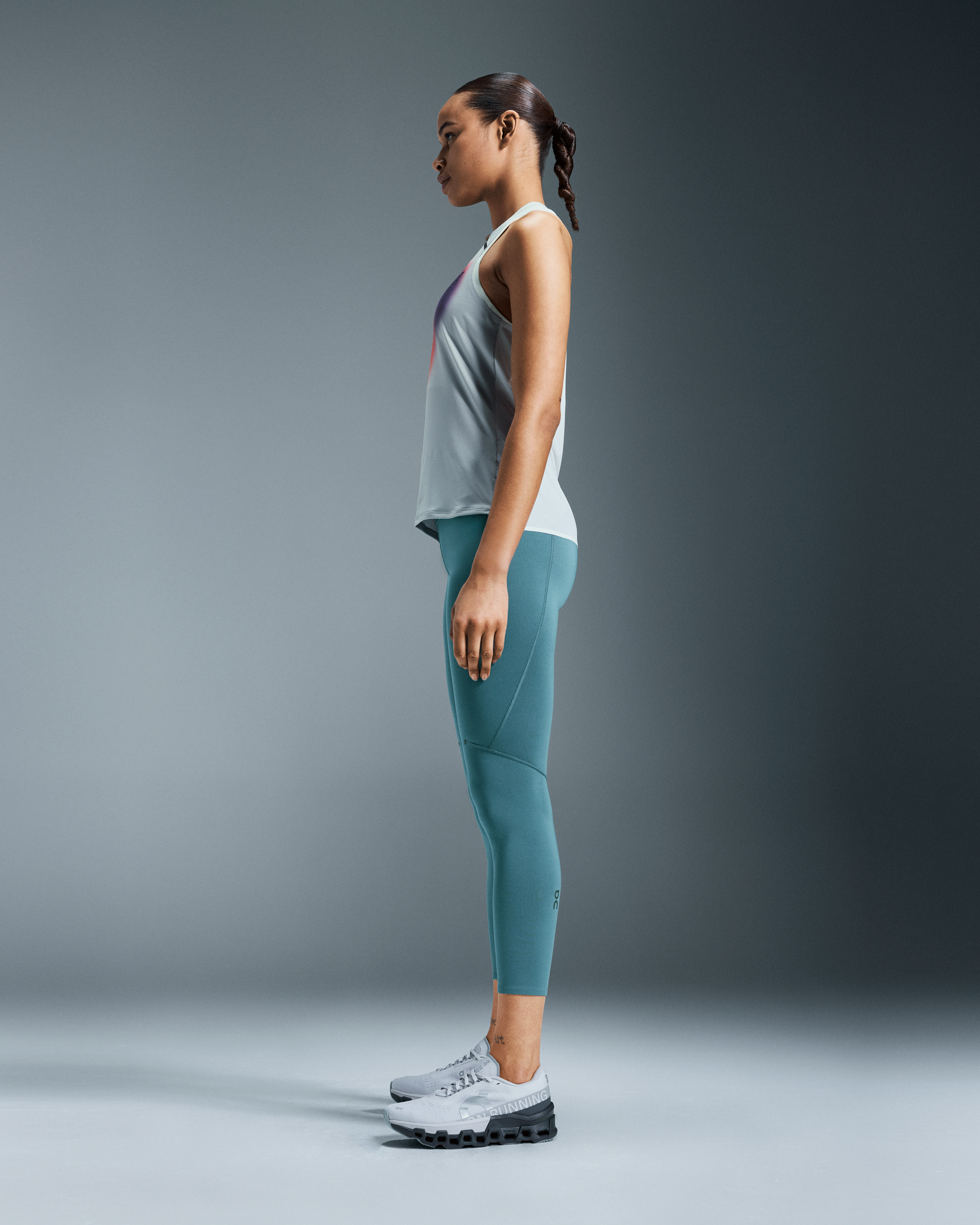 on performance tights 7/8 Storm (Women's)