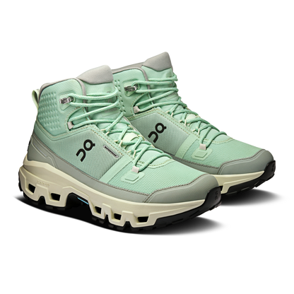 on running cloudrock mid waterproof mineral aloe (women's)