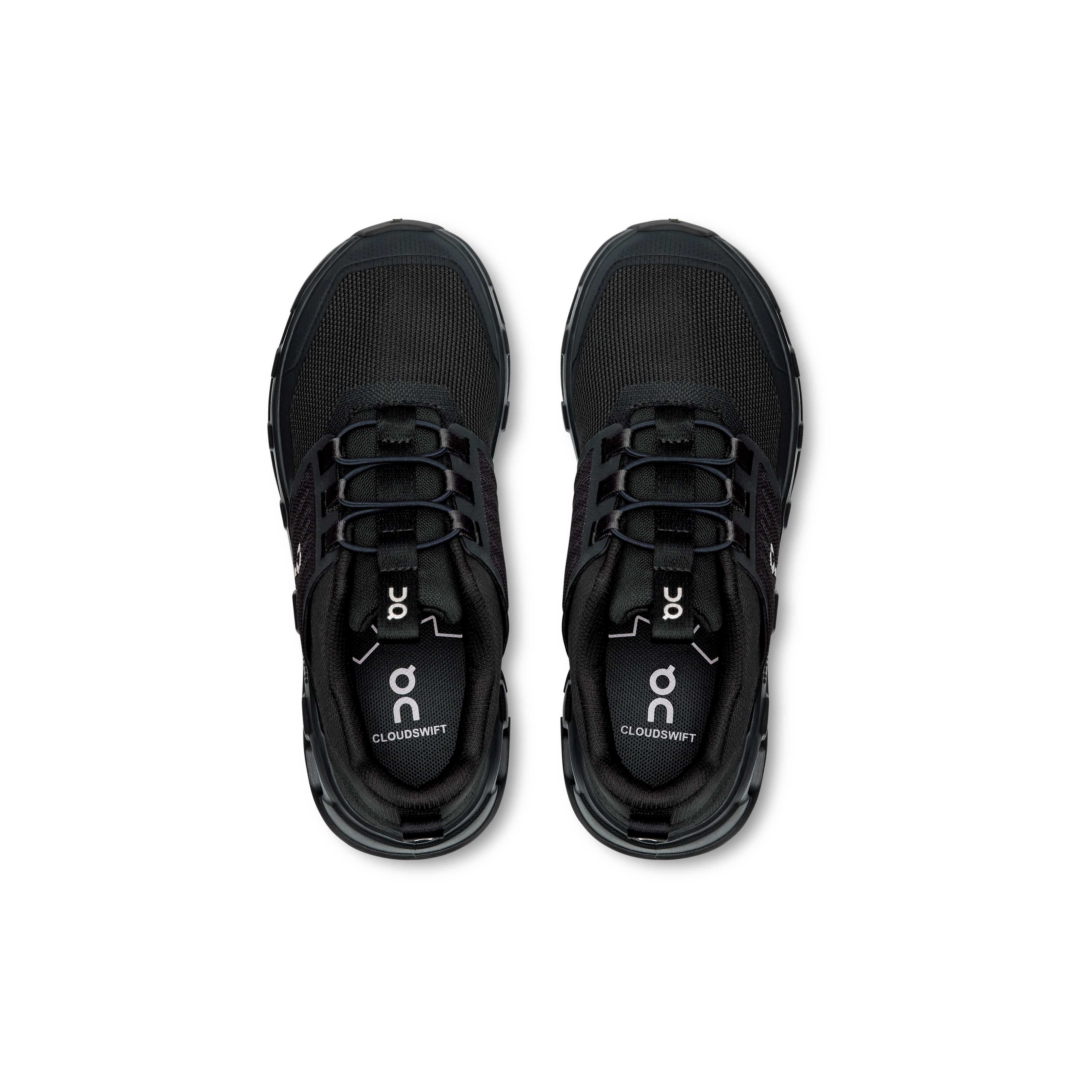 on running cloudswift kids all black