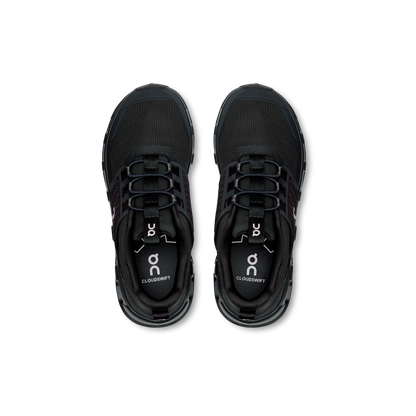 on running cloudswift kids all black