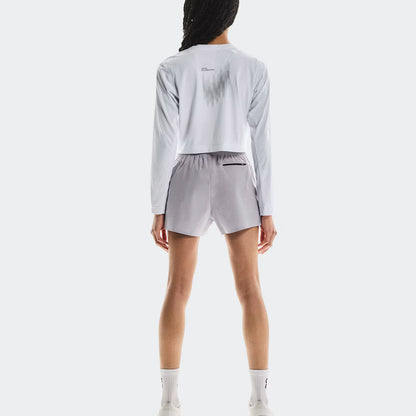 On Train Long-T Crop Graphic White (Women'S)