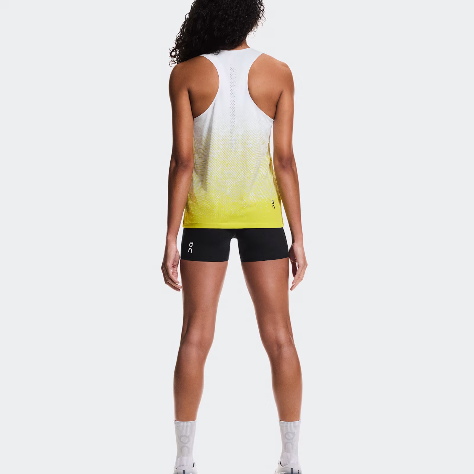 On Zero Singlet White | Lime (Women'S)