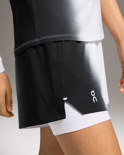 On Court Shorts Black | White (Women'S)