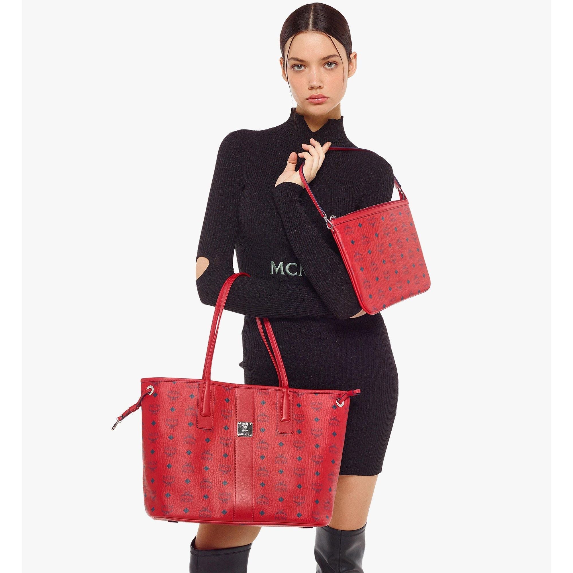 MCM Reversible Liz Shopper In Visetos
