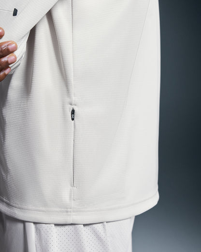 On Climate Zip Hoodie Silver