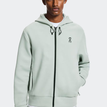 On Focus Tech Zip Hoodie Mineral
