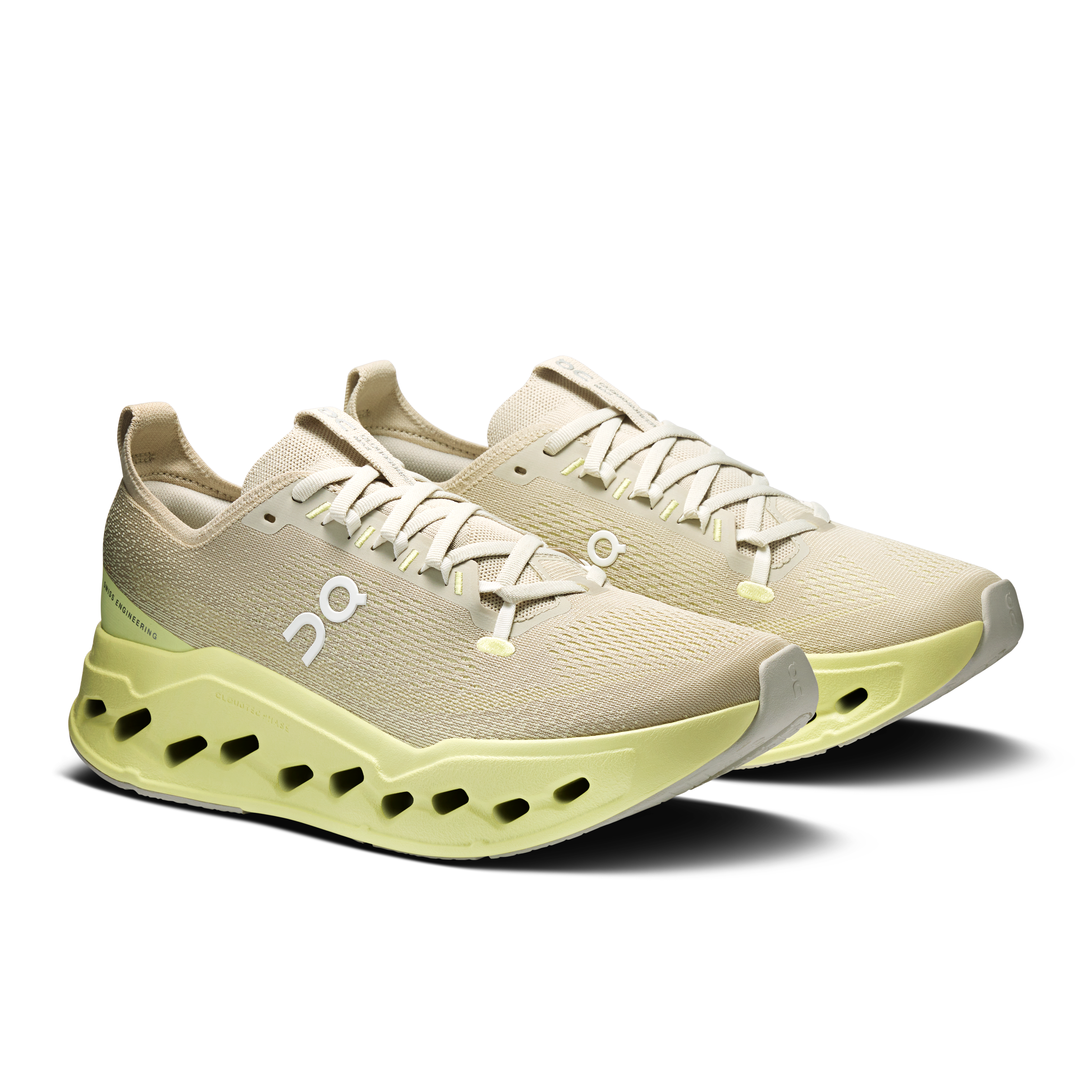 On Cloudsurfer Max Pelican Limelight