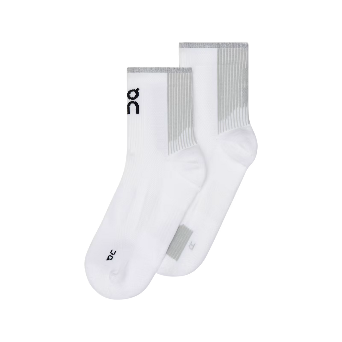 On Performance Run Sock Mid White | Glacier