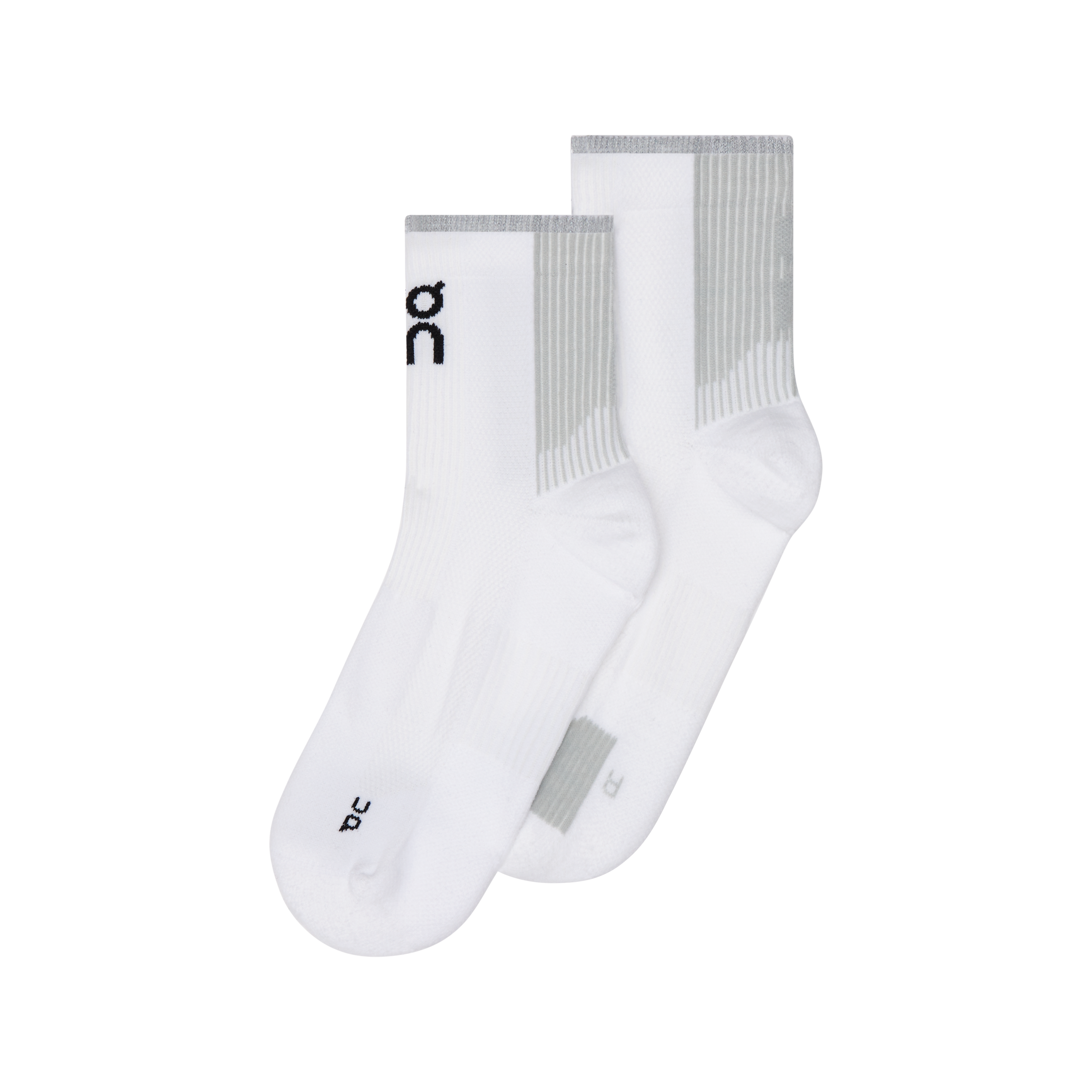 On Performance Run Sock Mid White | Glacier