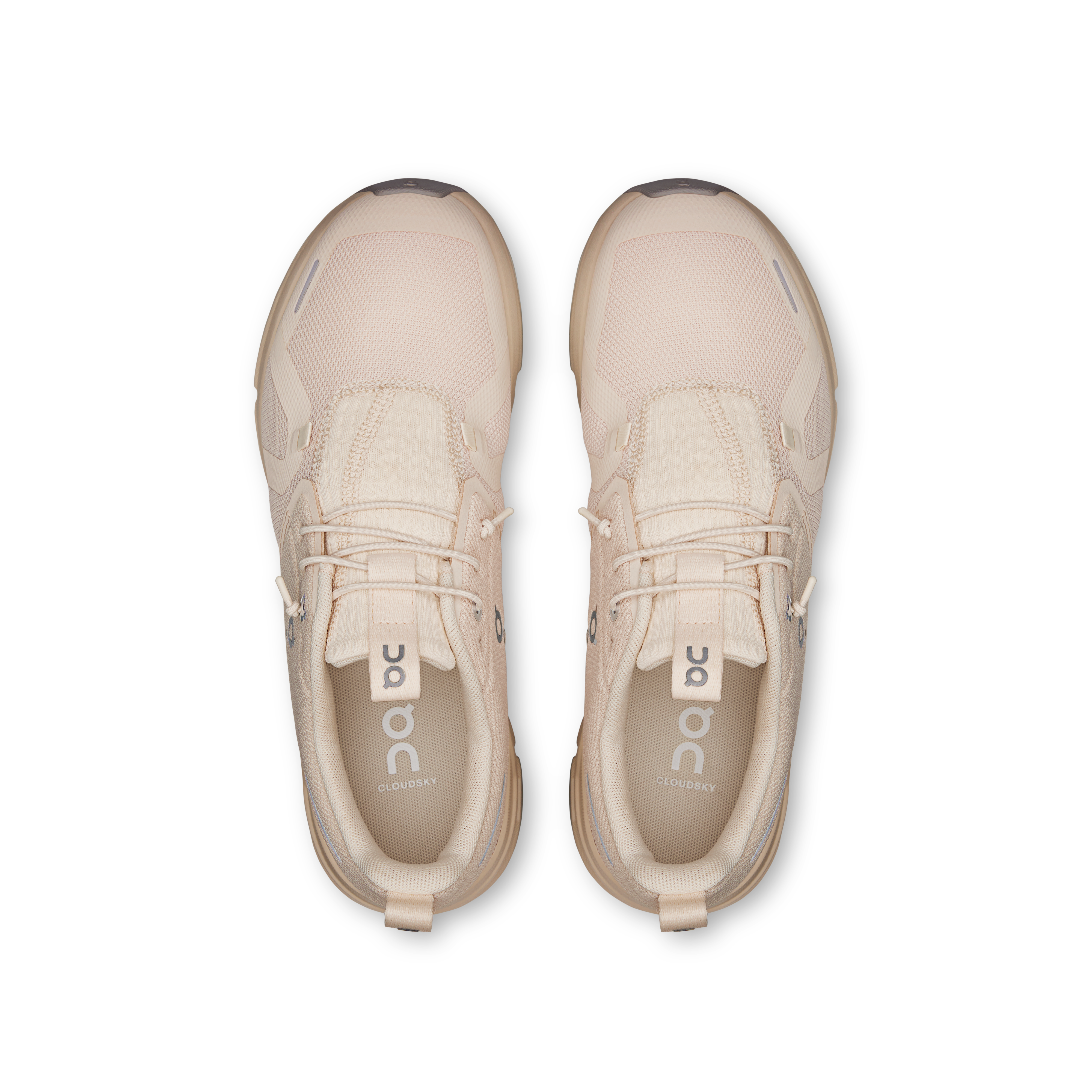 On Cloud Sky Sand Silver Kids