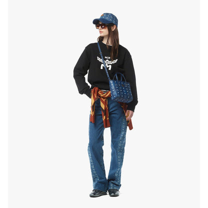 MCM Mini Toni Top-Zip Shopper in Visetos