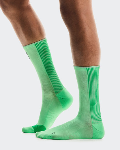 On Performance Run Sock High Honeydew | Parsley