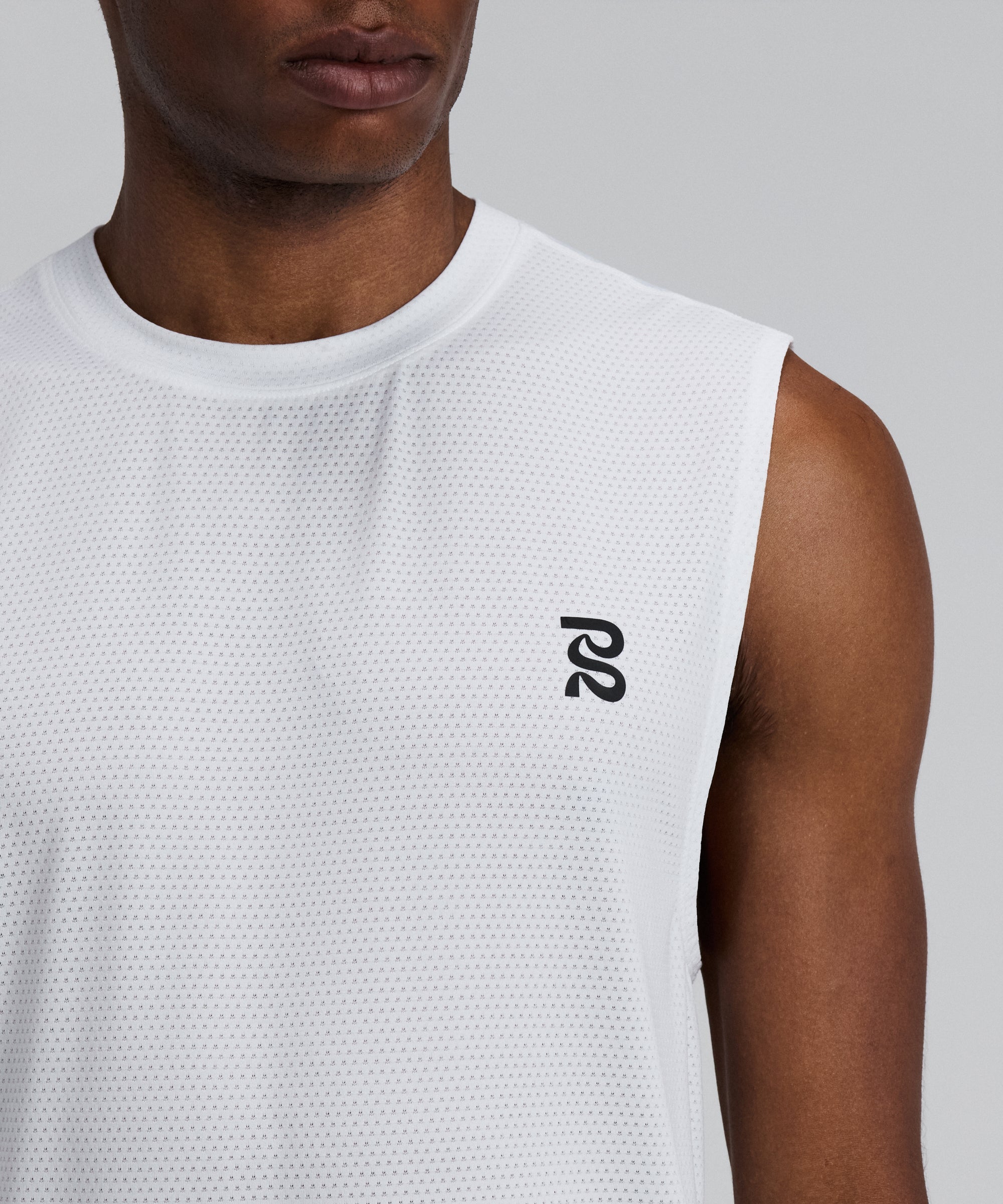 Bandit Mens Micromesh Run Tank White