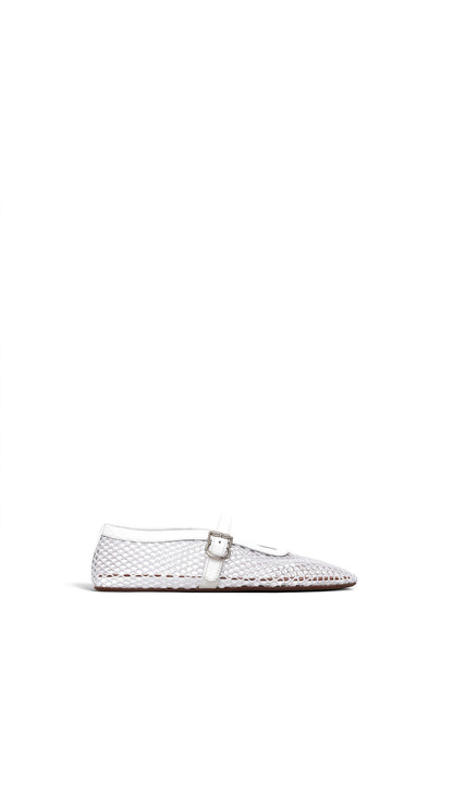 Alaïa Ballet Flats In Fishnet