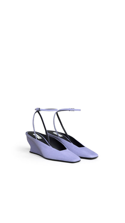 Alaïa Wave Wedge Pumps In Suede
