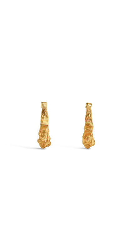 Alaïa Spiral Square Hoops