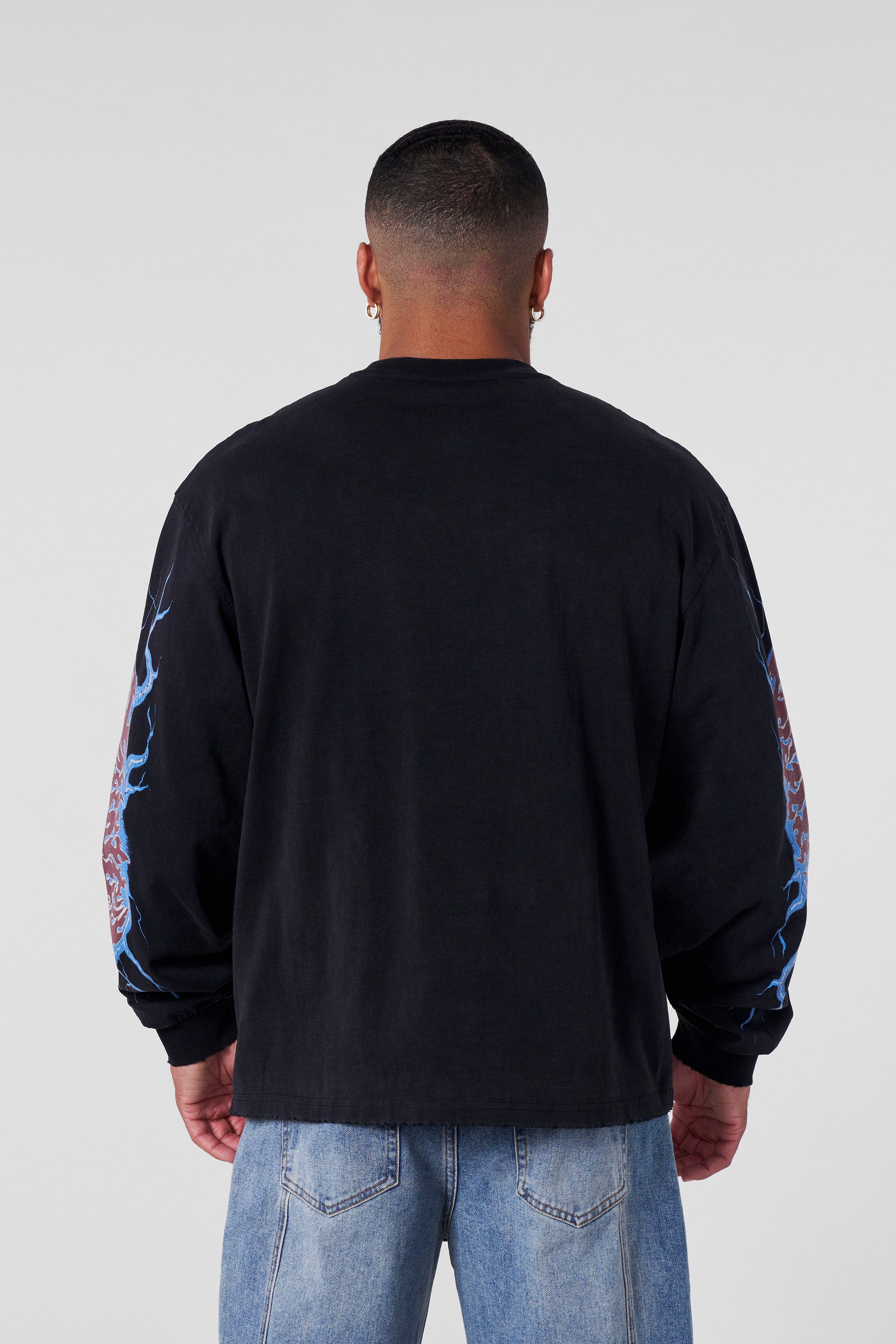 YoungLA 8012  - Outcast Longsleeves Black Wash
