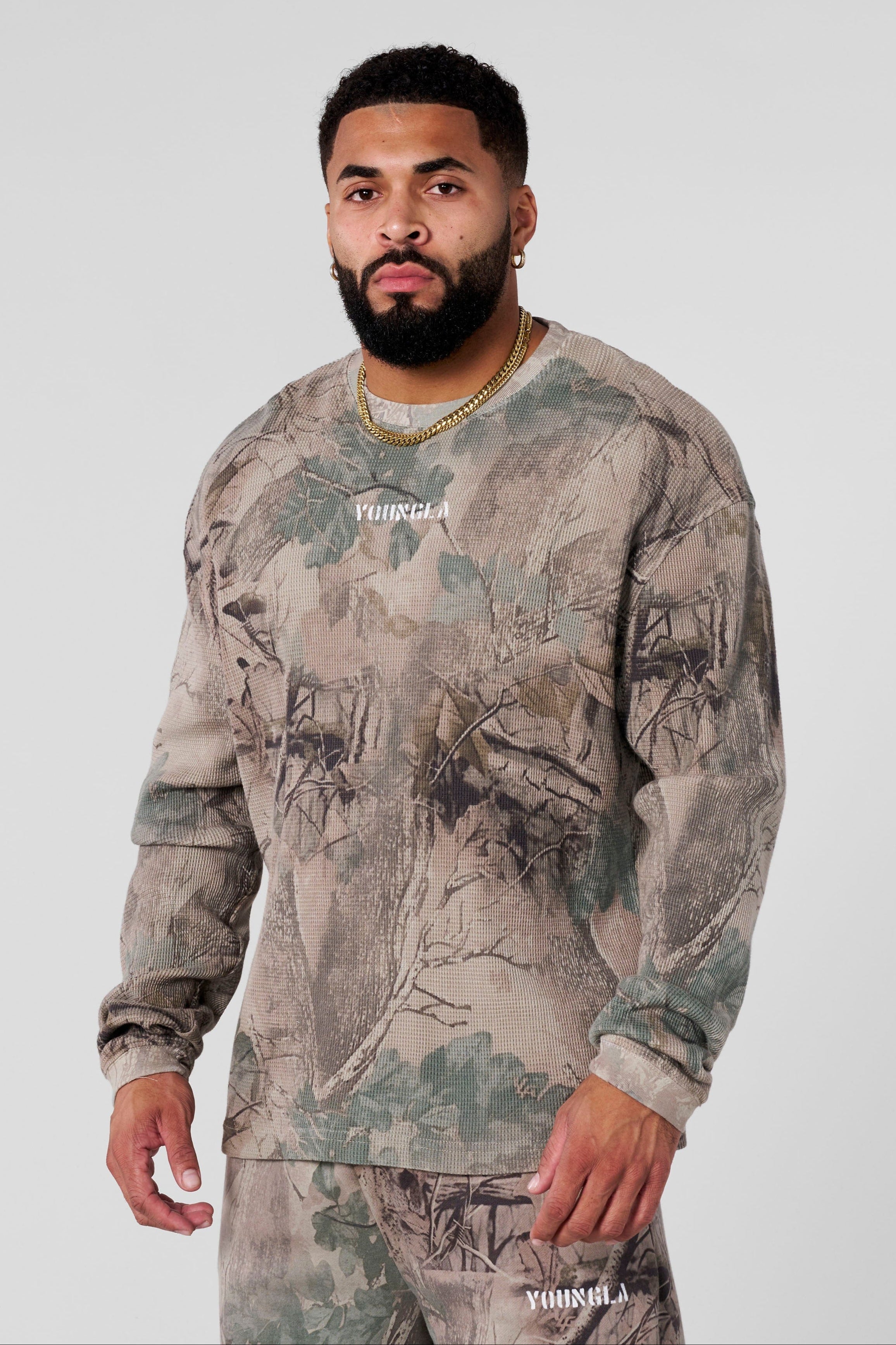 YoungLA 8026 - Tree Camo Collection - Thermals Beige Tree Camo