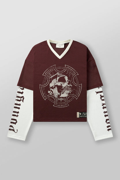 YoungLA 8035 - Sinister Longsleeve Jersey Burgundy