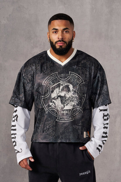 YoungLA 8035 - Sinister Longsleeve Jersey Dark Tree Camo