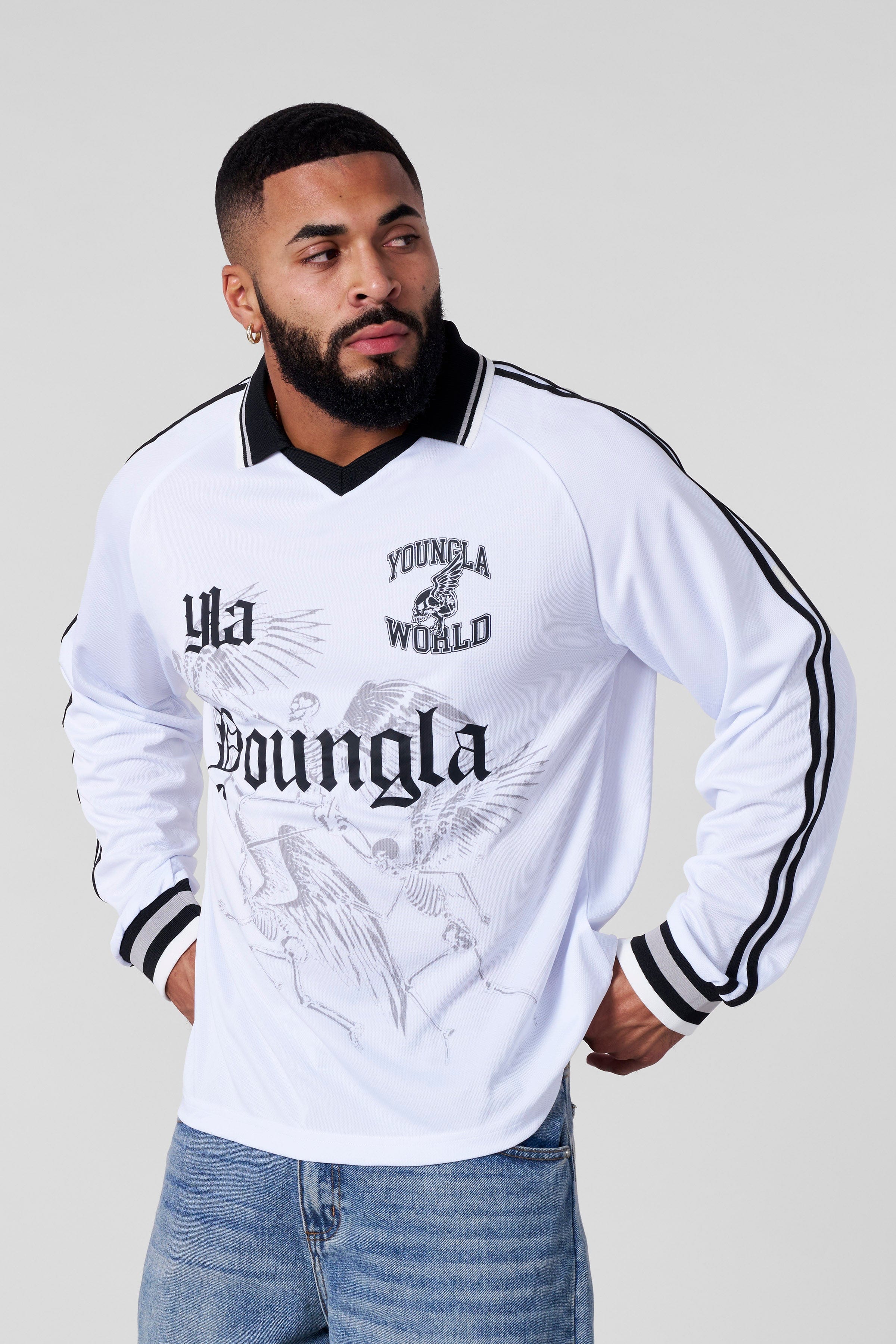 YoungLA 8041  - Eternal Soccer Jersey White