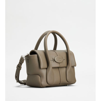 Tods Di Bag Reverse In Leather Mini Grey