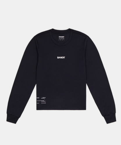 Bandit Womens Micromesh Long Sleeve Black
