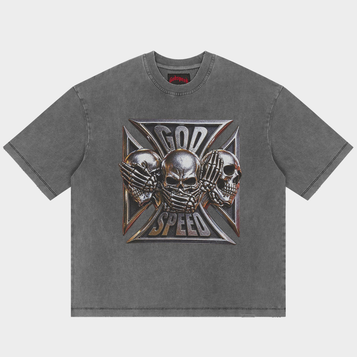 Godspeed Omerta T-Shirt (Grey Wash)