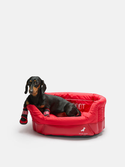 Moon Boot RED Padded DOG BED