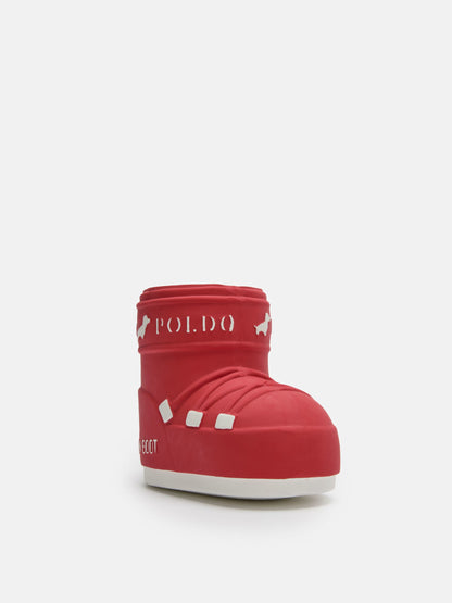 Moon Boot RED Squeaky DOG TOY