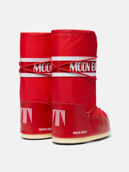 Moon Boot ICON RED Nylon Boots