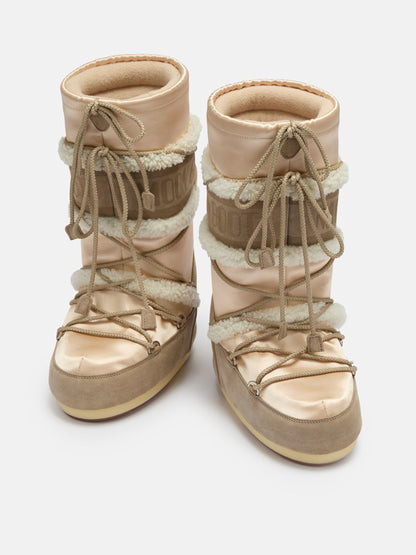 Moon Boot ICON Pearly PLUS PALE Peach & Beige Boots
