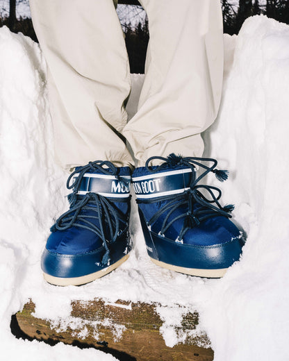 Moon Boot ICON LOW BLUE Nylon Boots