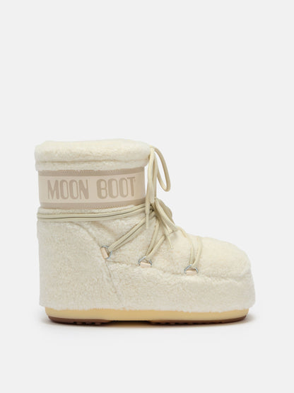 Moon Boot ICON LOW Cream Fleece Boots