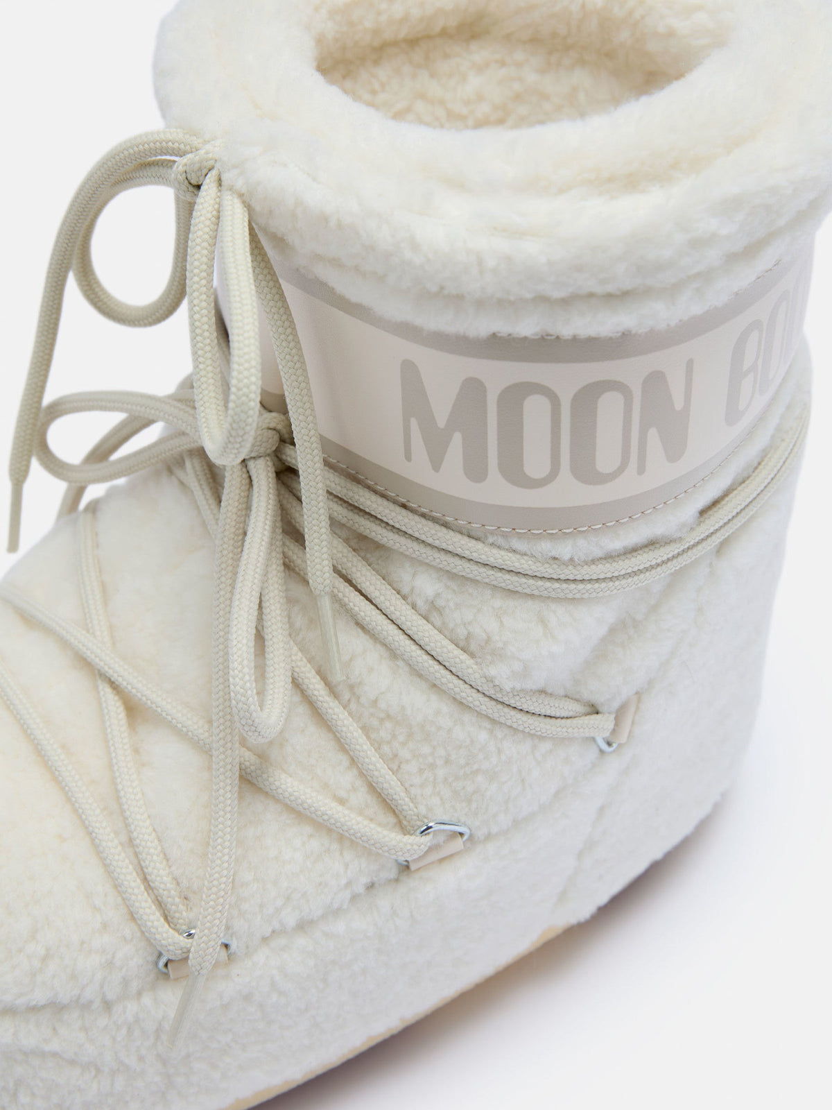 Moon Boot ICON LOW Cream Fleece Boots
