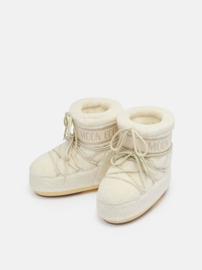 Moon Boot ICON LOW Cream Fleece Boots