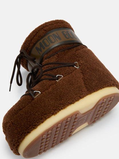 Moon Boot ICON LOW Brown Fleece Boots