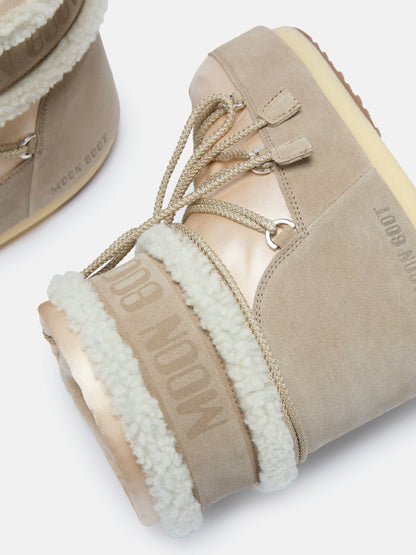 Moon Boot ICON LOW Pearly PLUS PALE Peach & Beige Boots