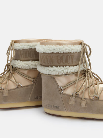Moon Boot ICON LOW Pearly PLUS PALE Peach & Beige Boots