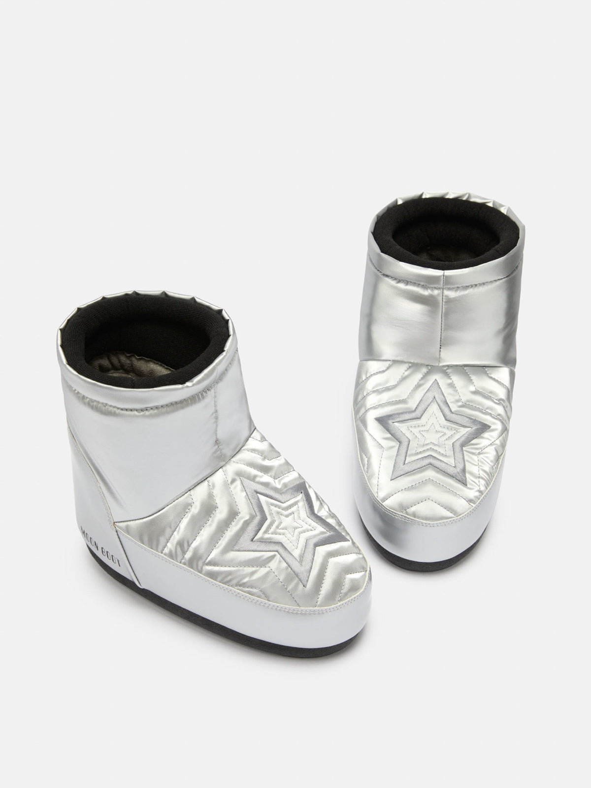 Moon Boot ICON LOW NO LACE Comet Chrome Silver Boots