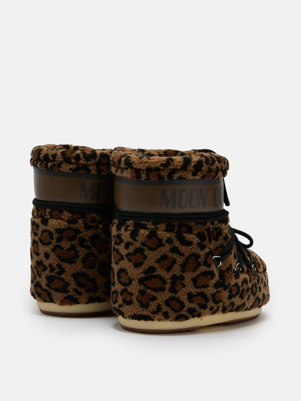 Moon Boot ICON LOW Leopard Print Fleece Boots