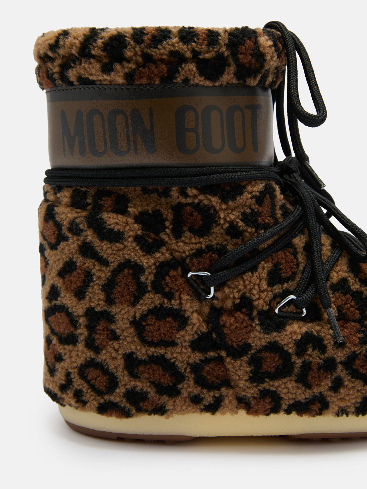 Moon Boot ICON LOW Leopard Print Fleece Boots