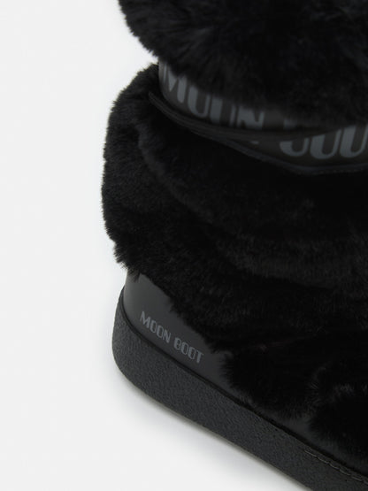Moon Boot Ltrack Black FAUX-FUR HIGH Boots